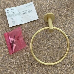 West Elm Gold Towel Ring